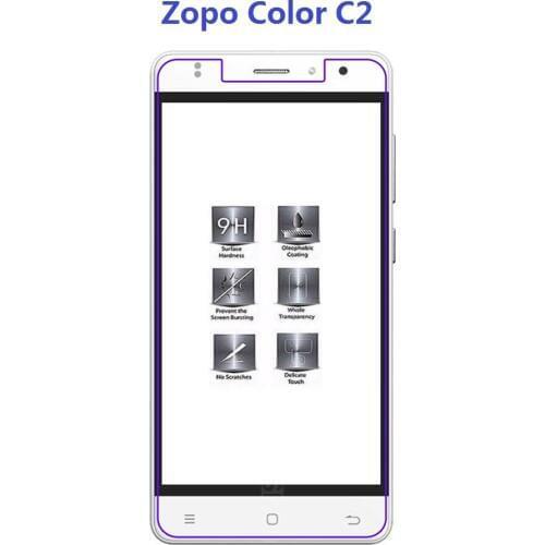 For Zopo Color C2 Tempered Glass 9H 2.5D Scratch Proof Premium Screen Protector Film For Zopo Color C2 Mobile Phone