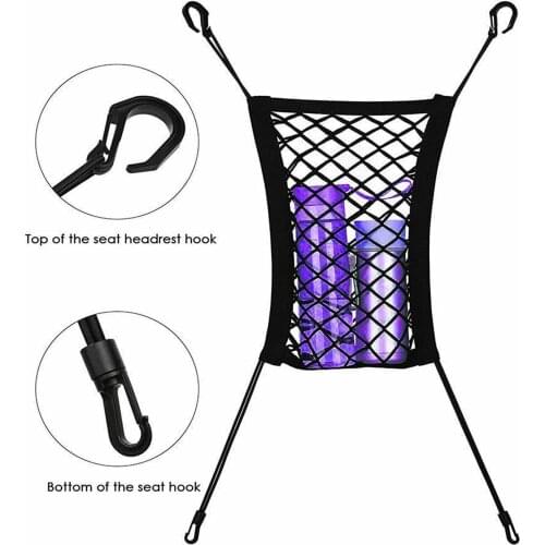 Pet Safety Net Car Cat and Dog Safety Isolation Net Oxford Fabric Elastic Seat Belt Anti-collision Safe Driving Pet Products