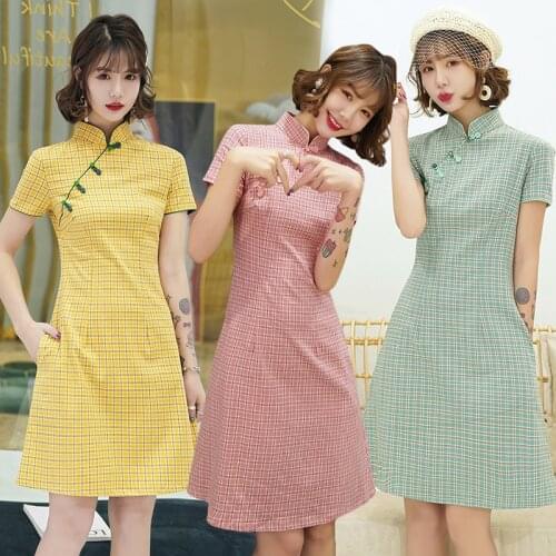 Ladies Chinese Clothing Silk Cheongsam China Style Elegant Daily Traditional Dress Satin Silk Qipao