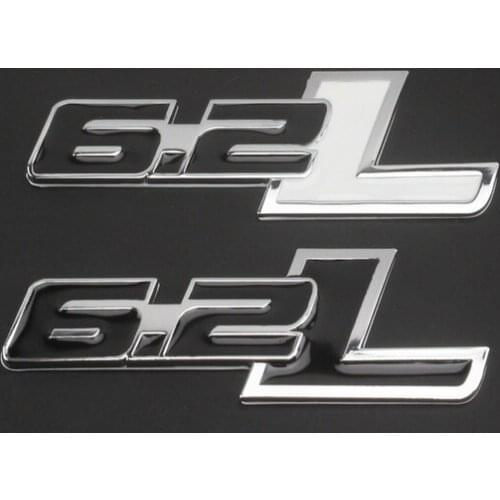 3D Metal 6.2L Auto Trunk Tailgate Emblem Badge Decals Sticker Car Accessories