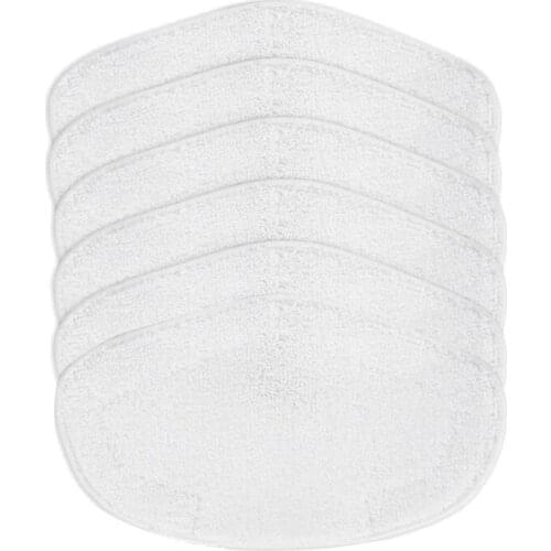 6Pcs Microfiber Washable Mop Pad, Replacement Mop Parts For Polti Kit Vaporetto Steam Mop