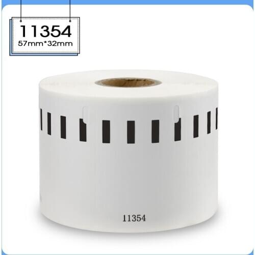 Absonic for DYMO 11354 Thermal Paper 57*32mm 1000pcs Labels Roll Adhesive Address Shipping Label for Labelwriter 315 320 400 450