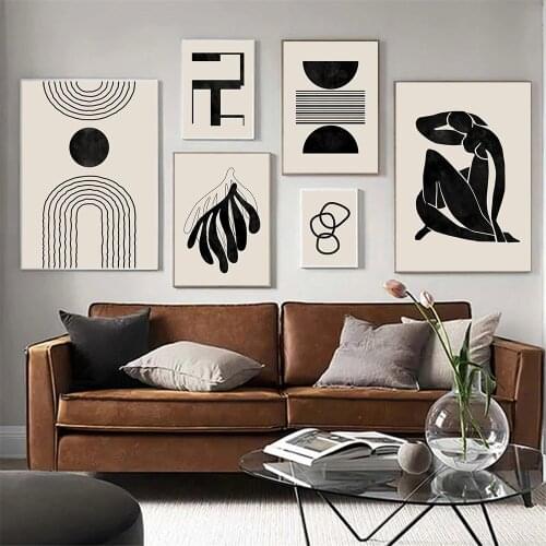 Abstract Matisse Canvas Print Body Line Wall Art Poster Boho Painting Minimalist Posters Wall Pictures Living Room Home Decor