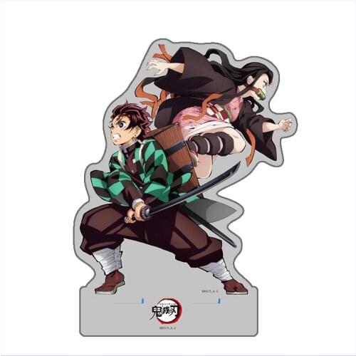 Anime Demon Slayer Kamado Nezuko Kamado Tanjirou Acrylic Stand Figure Display Model Plate Table Decor Western Food Series