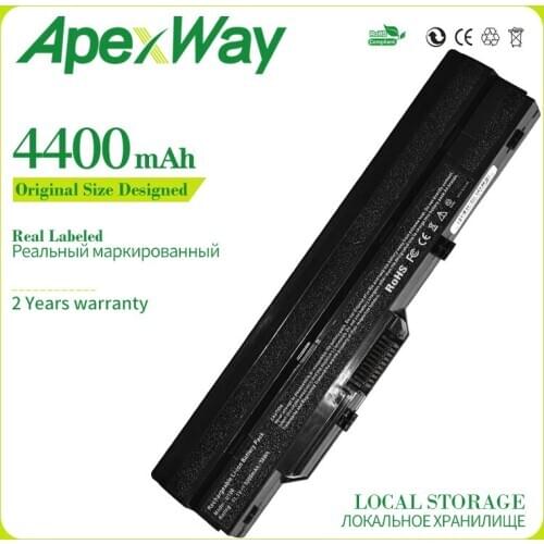 Apexway 4400mAh Battery for MSI Wind MS-N011 U100 U100X U210-006US U90 BTY-S12 BTY-S11 14L-MS6837D1 3715A-MS6837D1 for LG X110