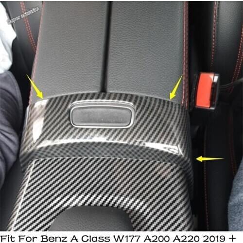 Lapetus Center Armrest Container Box Switch Cover Trim For Mercedes Benz A Class W177 A200 A220 2019 - 2021 Accessories Interior