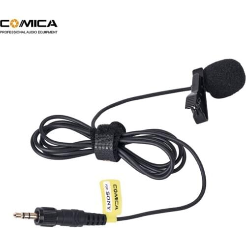 Comica CVM-M-O2 3.5mm Lavalier Microphone Omnidirectional Lapel Microphone for Sony Wireless Microphone Transmitter