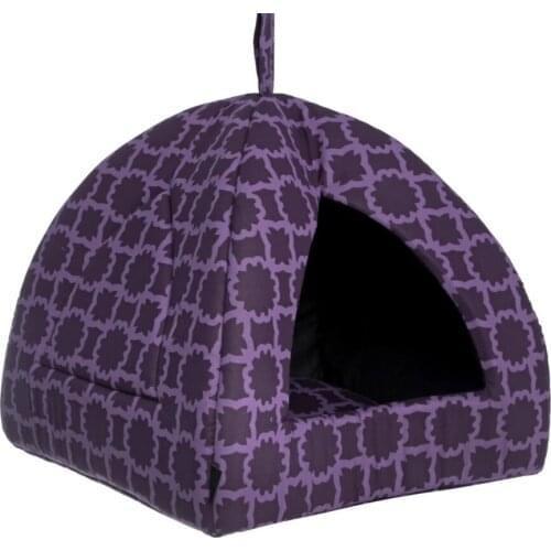 House for cats, dogs and animals , color: purple, lilac, 40 cm x 40 cm x 36 cm