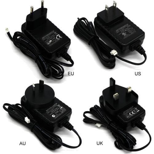 JeaTone DC 12V 1A Intercom monitor power supply adapter 2 pin Plug, UK,US,EU,AU P system