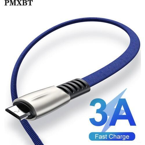 Micro USB Cable 3.0A Fast Charging Microusb Charger Cord For Samsung S7 S6 J7 Xiaomi Redmi Note 5 4 Tablet Android Phone Cables