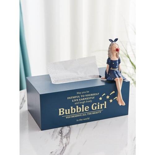 Creative and Slightly Luxury Wind Net Red Girl Tissue Box Household