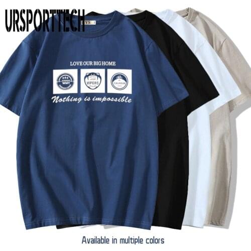 Summer T shirt Men Big Size Half Sleeve Student T shirt Men Boys Print Loose Casual T-shirts For Men Streetwear Tops Tees