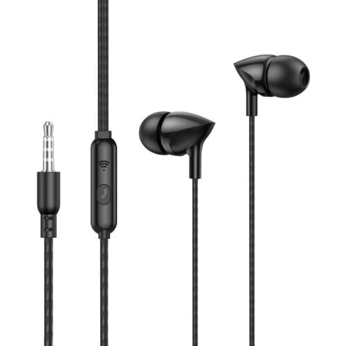PunnkFunnk Metal Wired Earphone 1.2M Deep Bass Stereo sport in-ear headphoneW/Mic Volume Control For Samsung Iphone 5 6 7 8 11