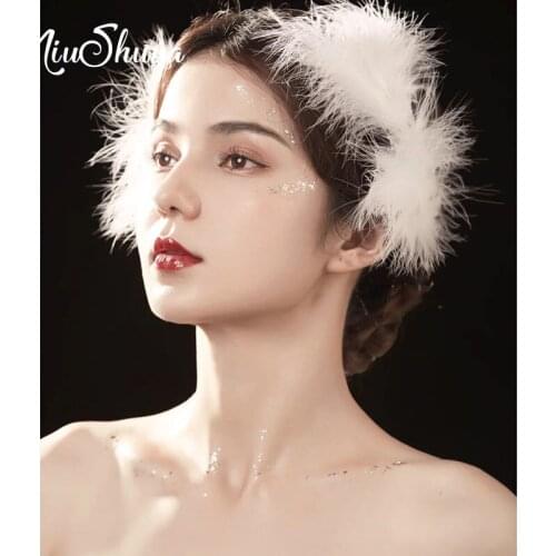 NiuShuya 2 Pcs Bride Hairpin Feather Baroque Golden color Hairpins Pearl Jewelry Wedding Hair Accessories Girls Hair Ornaments