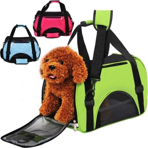 New Pet Carry Bag Foldable Nylon Breathable Mesh Cat Dog Outdoor Portable Dog Travel Bag Outdoor Small Cat Dog Carry Bag