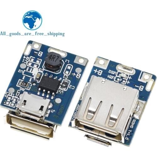 5pcs 5V Boost Converter Step-Up Power Module Lithium Battery Charging Protection Board LED Display USB For DIY Charger 134N3P