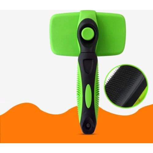 Pet Dog Hair Removal Needle Combs Fur Cleaning Brush Grooming Large Size Combs Tool Ergonomic Non-slip Handle Pets Supplier