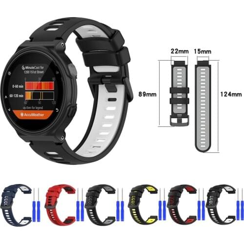 Watch Band Silicone Replacement Watchstrap For Garmin Forerunner 235 230 220 620 630 735 735XT Bracelet Outdoor Sport Wristband