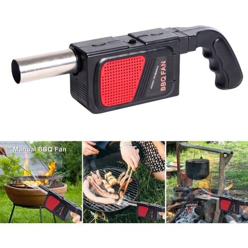 Handheld Electric BBQ Fan Air Blower for Outdoor Camping Picnic Barbecue Cooking Tool Outdoor Handheld Electric BBQ Fan
