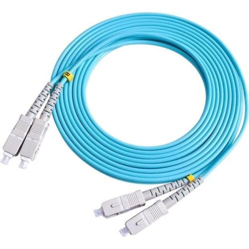 SC/UPC-SC/UPC Multi-Mode OM3 Fiber Cable Multimode Duplex Fiber Optical Jumper Patch Cord 3M 5M 10M 25m Fiber Optic Cable Jumper