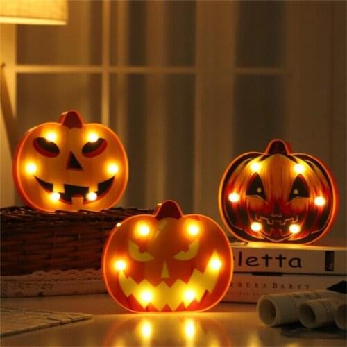 Led Halloween Outdoor Decorative Light String Modeling Lamp Night Light Spider Bat Skull Pumpkin Ghost Head