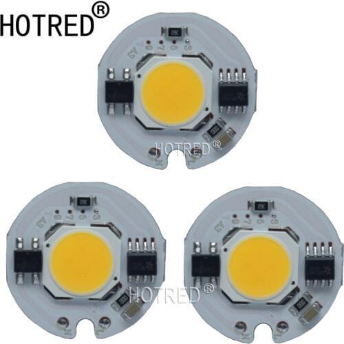 10pcs LED COB Chip light 9W 7W 5W 3W 220V 230V 240V Input Smart IC Driver Fit For DIY Cold Warm White LED Spotlight Floodlight