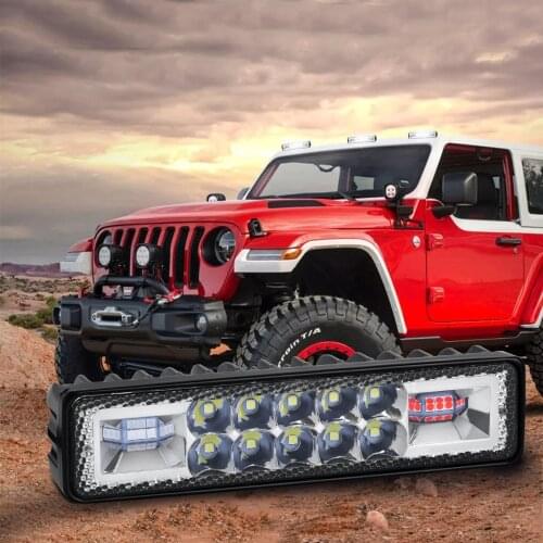 LED Headlights 9-36V Auto Motorcycle Truck Boat Tractor 4x4 SUV Working Light 48W LED Work Light Spotlight Strobe Police Lights