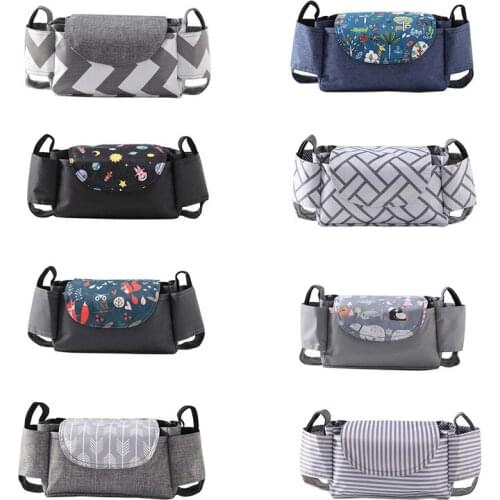 Universal Buggy Baby Pram Organizer Bottle Holder Multipurpose Baby Stroller Accessory Stroller Caddy Storage Bag Mummy Bag