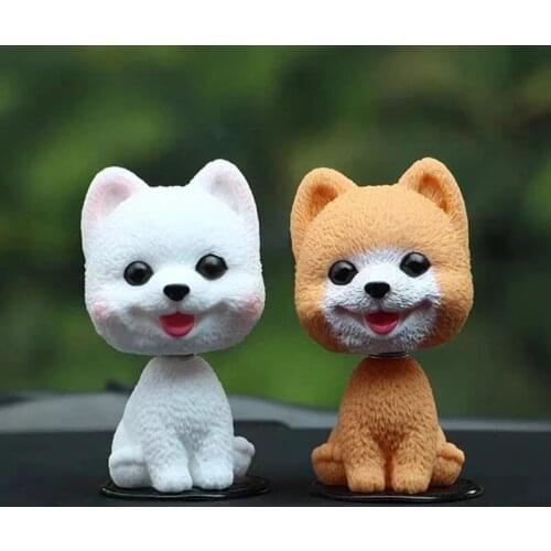 Shaking Head Dog Ornaments Shaking His Head Dog Nodding Puppy Toy Car Dashboard Decoration Toys Rocking Head Doll Car Home Room