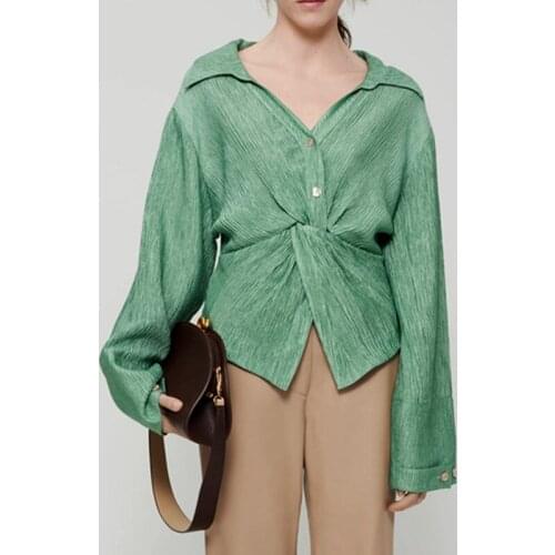 Зеленые блузки VNXIFM China At AliExpress