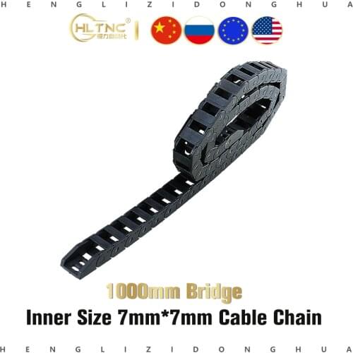 Drag Chain - Cable Carrier 7 x 7 mm for CNC Router, Mill 1000mm