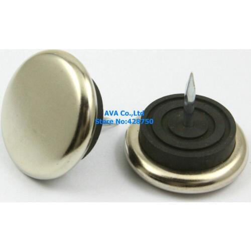 16 Pieces 32mm Metal Chair Feet Nail Glide Nail Furniture Feet Bottom Protect