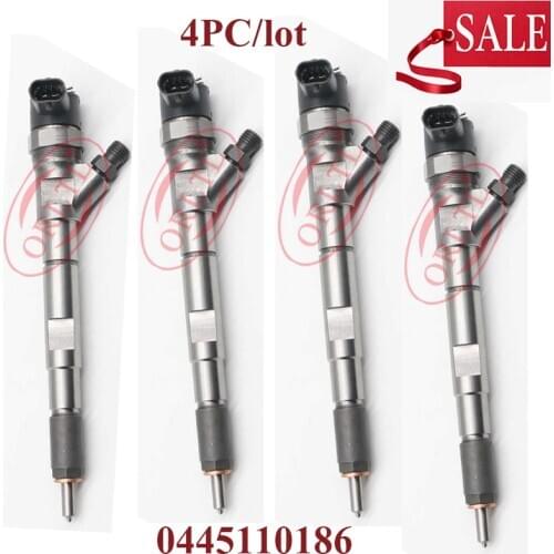 4pc ORLTL 0445110186 (0445 110 186) 33800-4A100 338004A100 Common Rail Injector For Hy undai Starex/Libero/Starex 2.5CRDi KIA