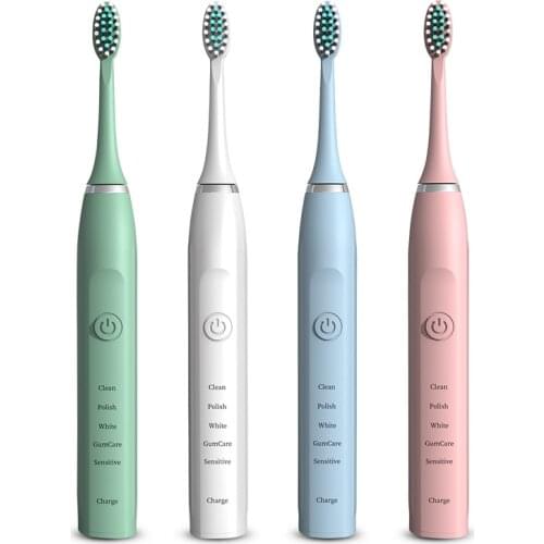 8 Brush Heads Powerful Ultrasonic Toothbrush USB Rechargeable Sonic Tooth Brush Adult Electronic Whitening Teeth Brush