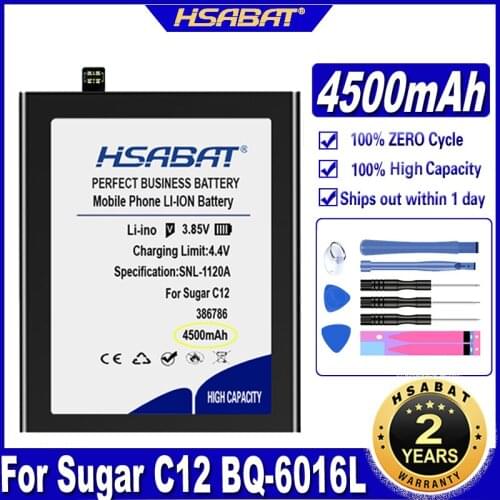 HSABAT 386786 BQ-6016 4500mAh Battery for SUGAR C12 Batteries