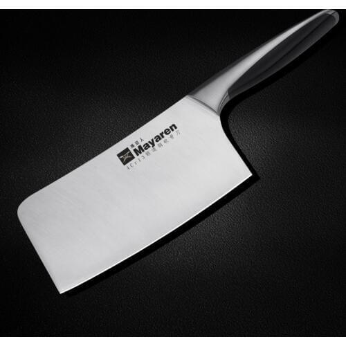 Free Shipping MAYA Stainless Steel Forged Kitchen Chop Bone Cut Meat Dual-purpose Knife Chef Cooking Knife Cleaver Chopper Knife