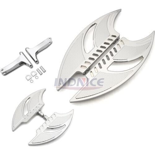 Chrome Rider Passenger Floorboards for harley road king flhr Electra street Glide Ultra Classic FLHTCU road glide ultra