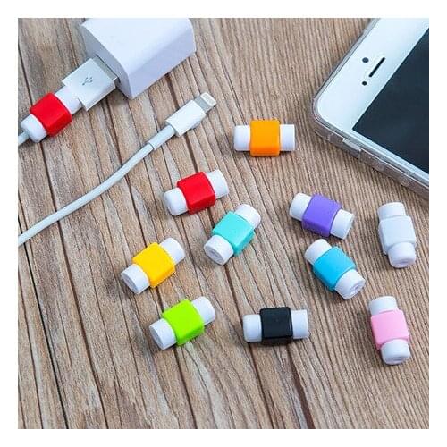 500pcs/lot Earphone Cable Protector Colorful Earphones USB Data Cable Cover For Apple iPhone Samsung HTC Free shipping
