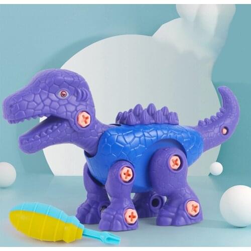 Children Constructor Puzzle Toy Dinosaur Model Screwdriver Drill Tool Interactive Montessori Educational Suitable For Boy Girl
