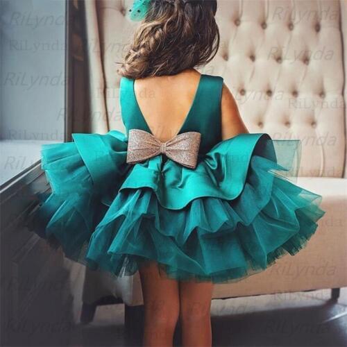 Christmas New Year Dress Girl Kid Elegant Wedding Dress Lace Gown Children First Communion Dresses Teen Girls 8 10 Year Birthday