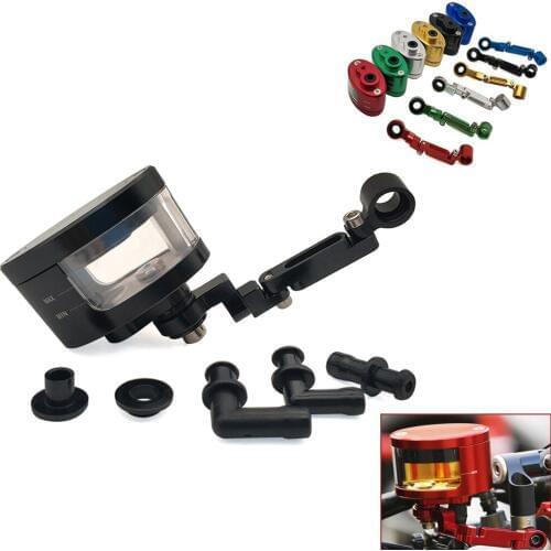 For Suzuki BURGMAN 400 HAYABUSA GSXR1300 B-KING Motorcycle accessories Brake Fluid oil Reservoir Cup tank +support bracket