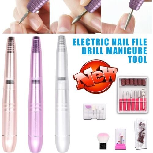 Electric Nail Drill Kit Handpiece Grinder Nail Drill Machine Bits Polishing Tool Set Manicure Pedicure Professionals Supplies
