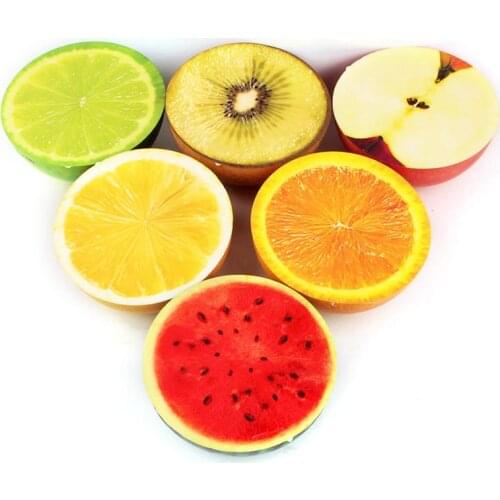 Kawaii Squishy 10CM Jumbo Cute Half Fruit Slow Rising Soft Squeeze Scented Kids Adult Stress Relieve Scented Decor Toy Gift