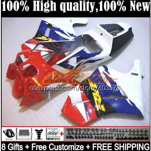 Body For HONDA RVF VFR 400 R RR CC NC35 94 95 96 97 98 36CL.64 VFR400 R V4 VFR400R 1994 1995 1996 1997 1998 Fairing white blue