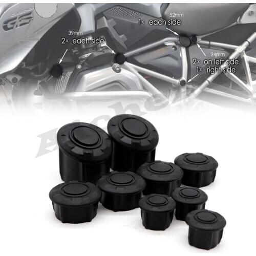 ACZ Moto Frame Hole Cover Caps Plug Decorative Frame Cap Set For BMW R1200GS Adv lc R 1200 GS R1200 GS LC 2013 2014 2015-2018
