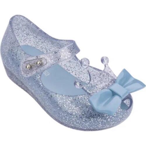 Mini Melissa 2020 Jelly Sandals Party Dance Shoes Crown Sandals Girl Fish Mouth Princess Sandals Comfortable Melissa Shoes