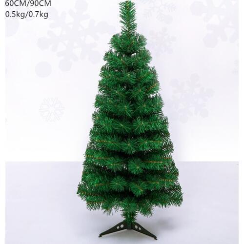 Mini Christmas tree PVC simulation 60cm90cm indoor shopping mall hotel layout decoration 2020 New Year festival party supplies