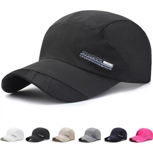 Men Women Quick-drying Summer Outdoor Sports Running Caps Baseball Mesh Hat Visor Cap