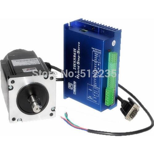 New Original Hybrid Encoder Closed-loop stepper Motor Drive Kit 2ph 86mm NEMA34 12NM 6A 1000line Engraving Cutting Machine