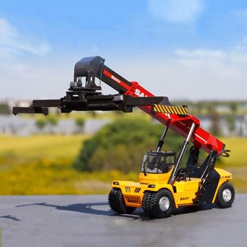 Diecast 1:50 Scale Original Heavy Industry Container Hoistengineering Alloy Model Metal Vehicle Collection Decoration Ornament